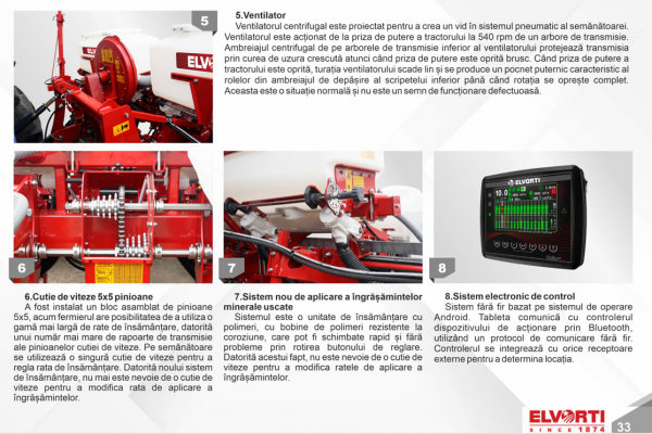 Semanatoare Pneumatica ELVORTI VEGA 6-8 PROFI - imagine 7