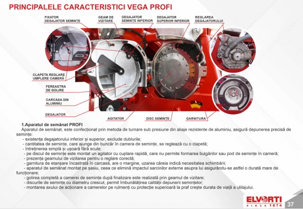 Semanatoare Pneumatica ELVORTI VEGA 6-8 PROFI - imagine 5